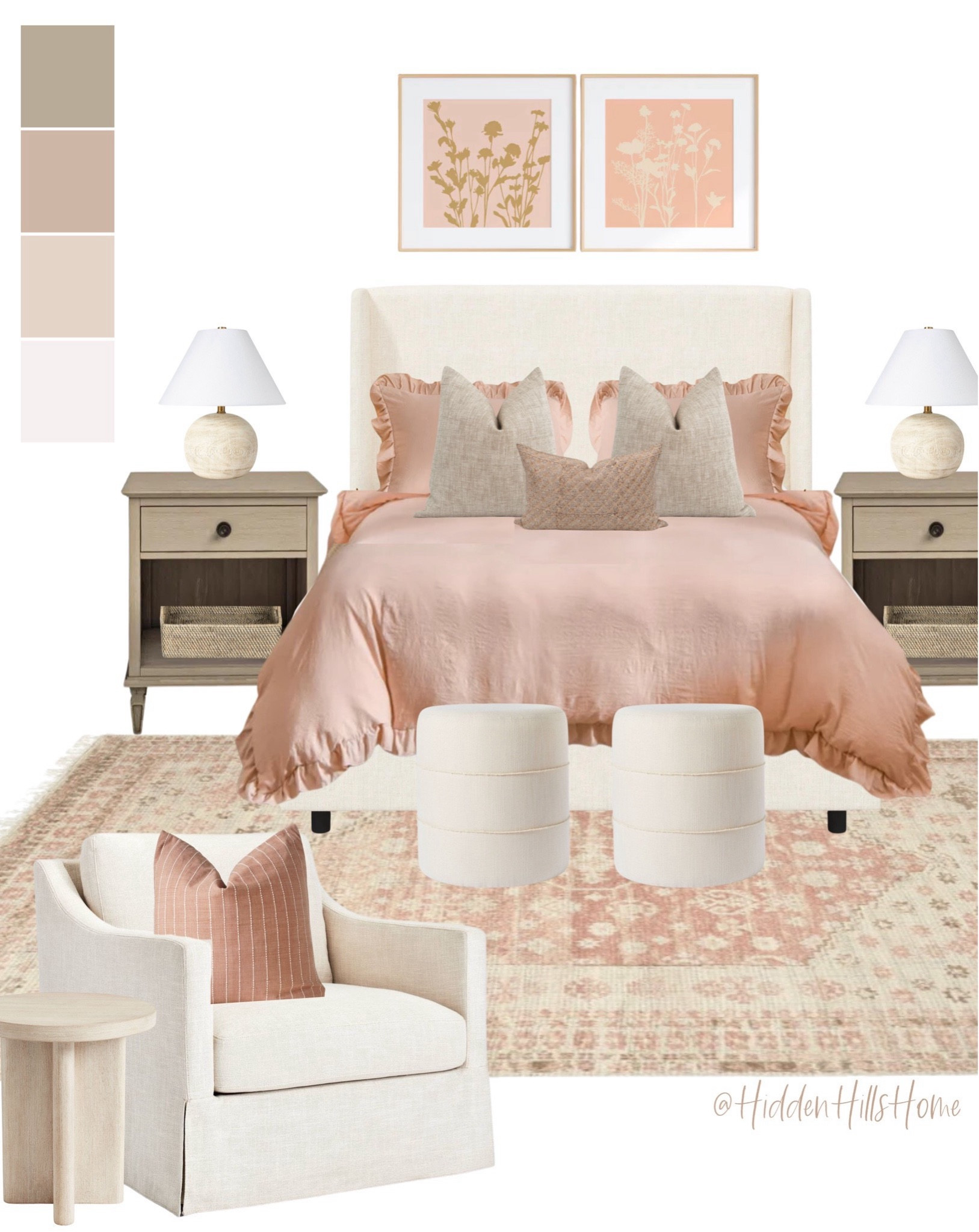 Tilly Upholstered Bed curated on LTK