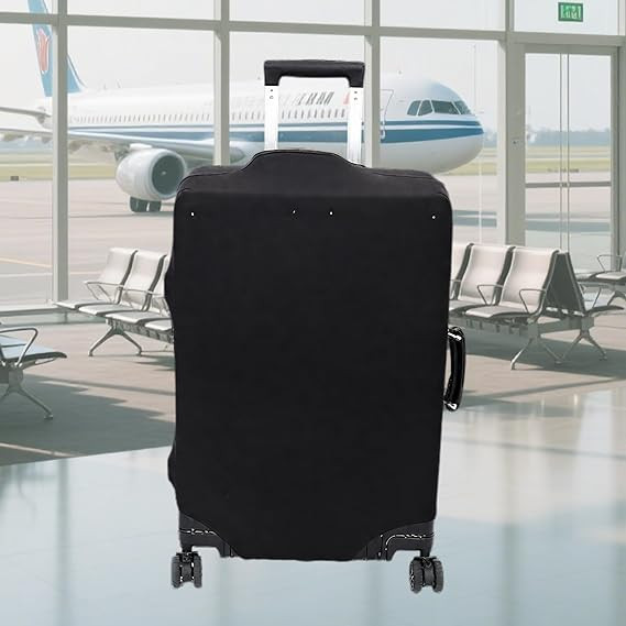 Elastic Luggage Cover M Size (22-24 Inch) Black – Stretch Suitcase Protector for Travel | Lugga... | Amazon (US)