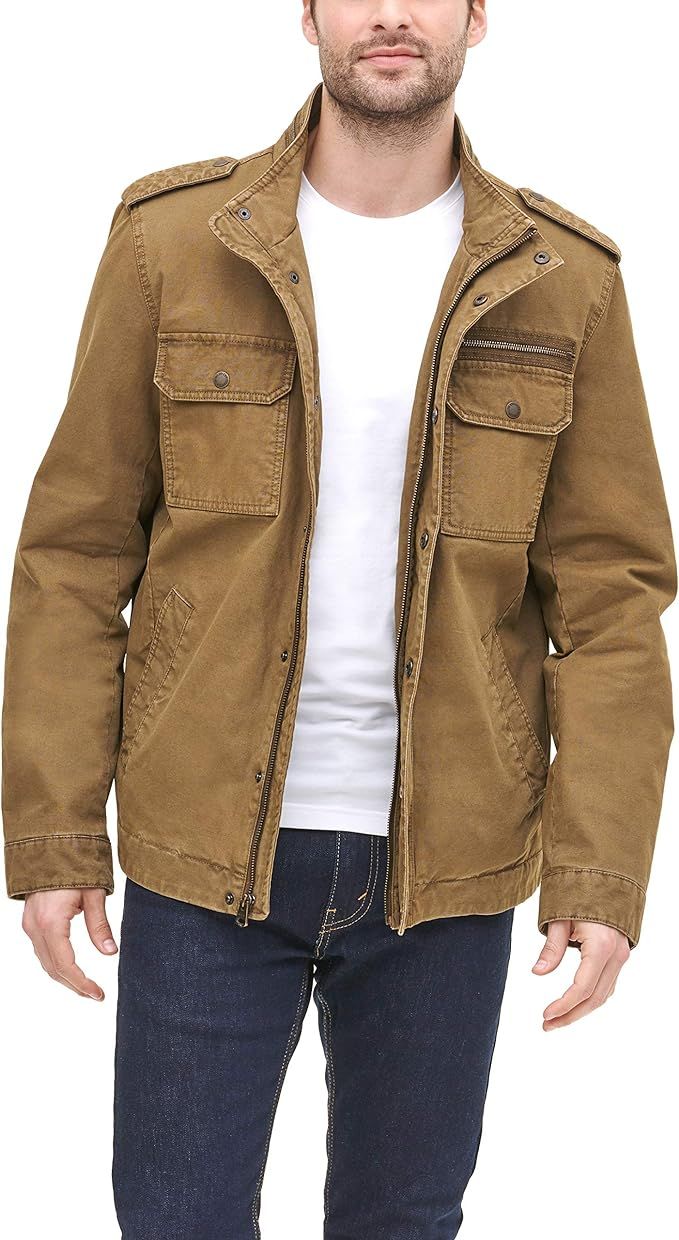 Levi's Men's Legacy Washed Cotton Military Jacket | Amazon (US)