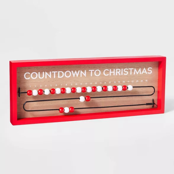 Target/Holiday Shop/Christmas/Indoor Christmas Decorations‎Wood Beads Countdown to Christmas St... | Target