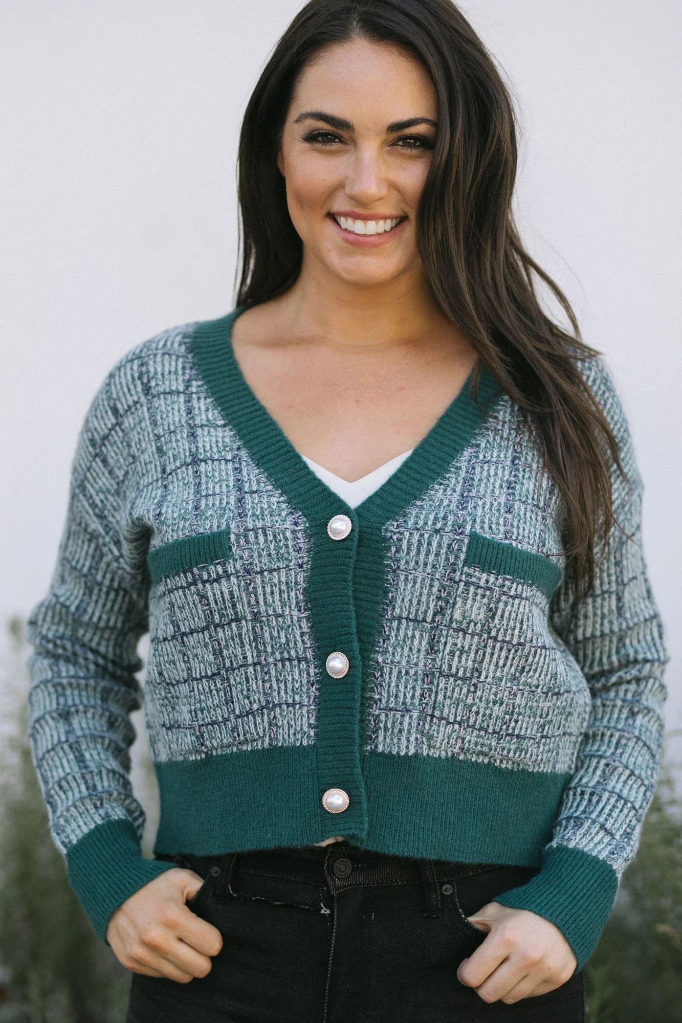 Danica Buttoned Cardigan | Morning Lavender