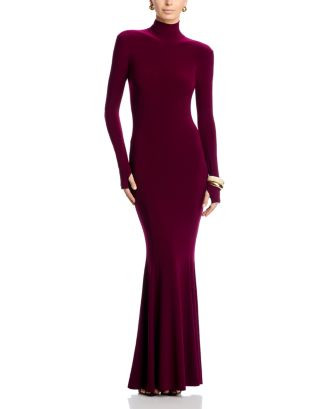 Long Sleeve Fishtail Gown | Bloomingdale's (US)