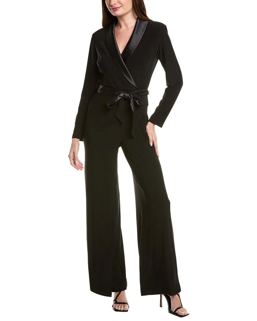 Adrianna Papell Jersey Combo Tuxedo Jumpsuit | Shop Simon
