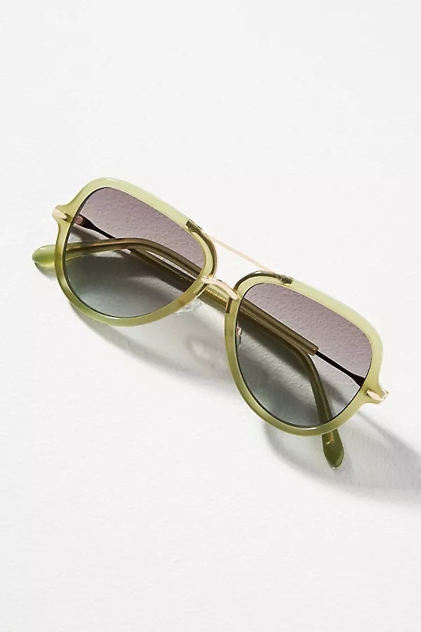 Stone Aviator Sunglasses | Anthropologie (US)