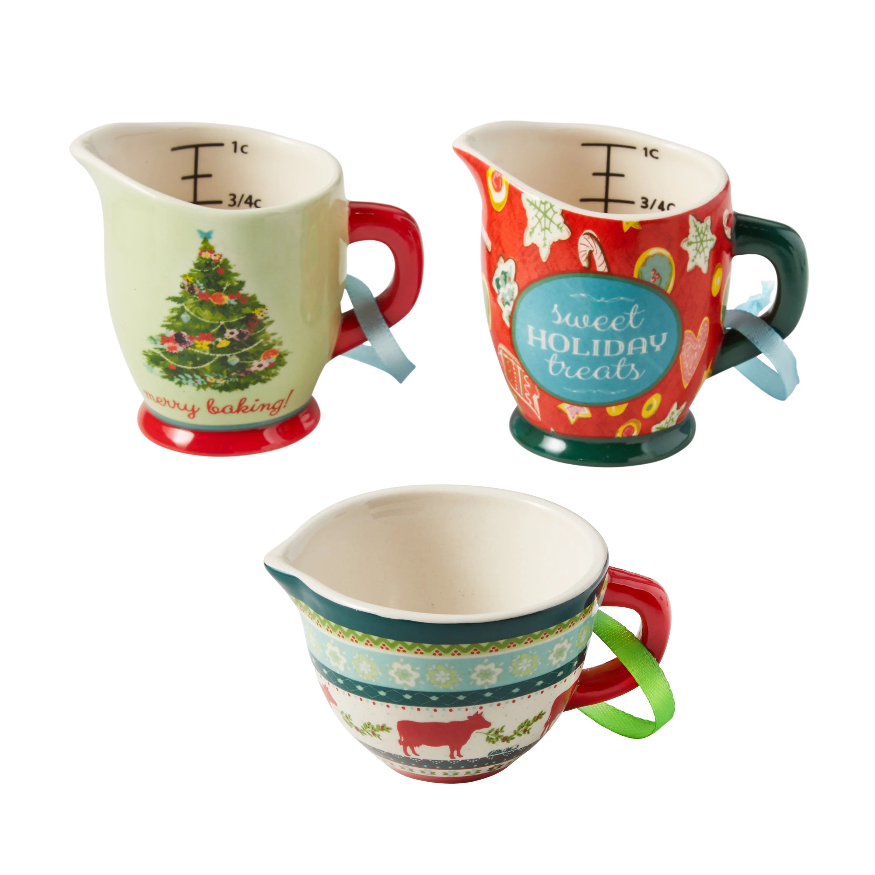 The Pioneer Woman Cups and Bowls 3-Piece Ornament Bundle | Walmart (US)