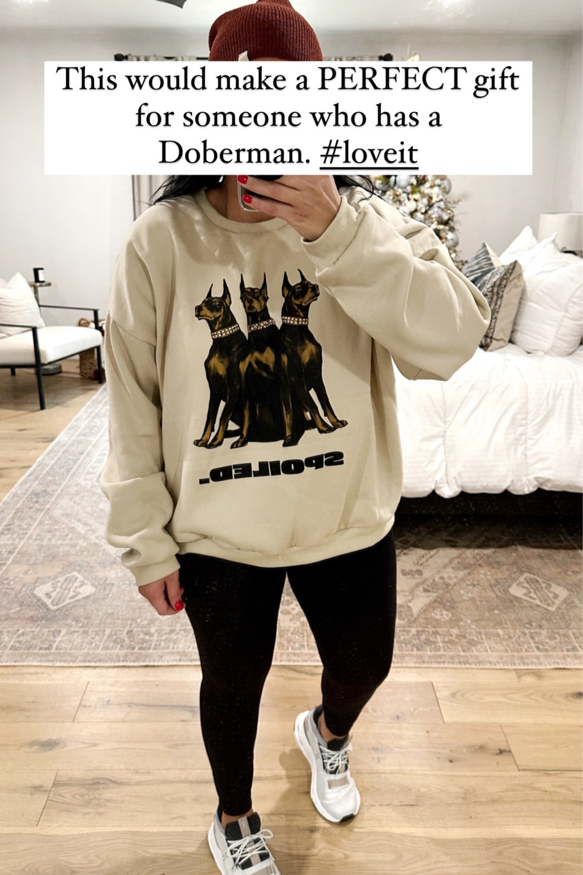 Shalia found this sweatshirt and sent me the link and I ordered immediately! It’s so cute and so true 😂. I linked my exact sneakers but this color combo is sold out. 

#LTKunder50 #LTKGiftGuide