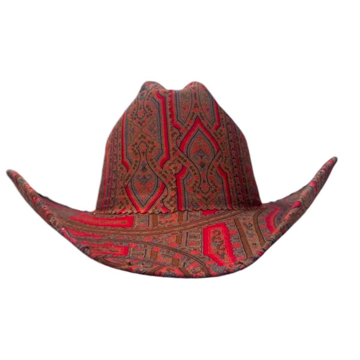 DESERT ROUGE FABRIC COVERED COWBOY HAT | LELE SADOUGHI