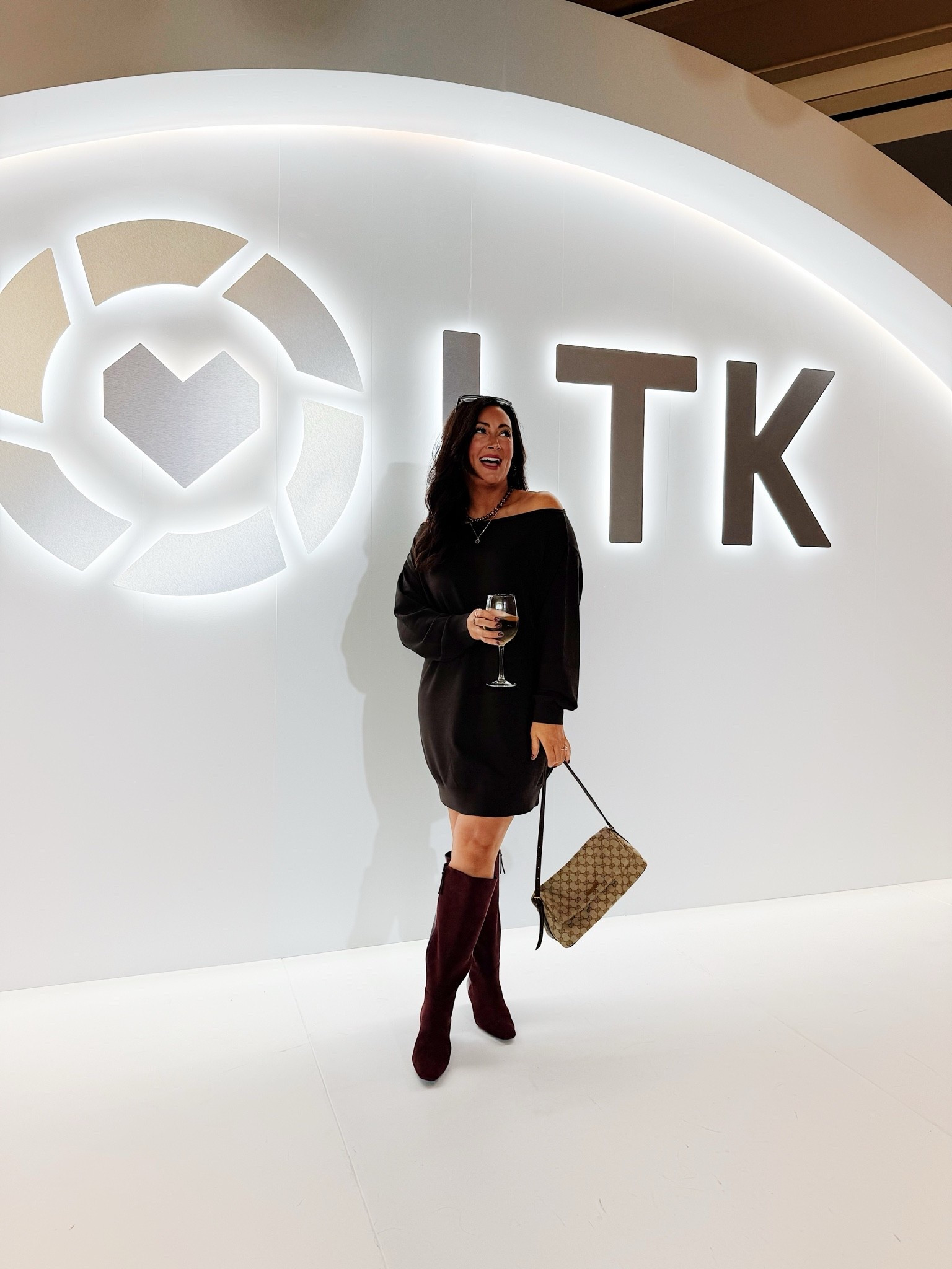 Medium dress - oversized fit 
Boots true to size - wide calf

#LTKCon #LTKootd #LTKgrwm