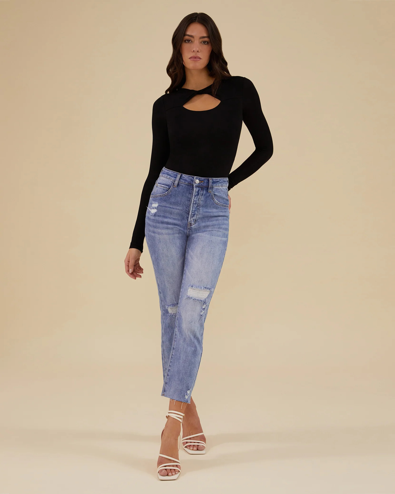 Twisted Front Body Suit | Rachel Parcell