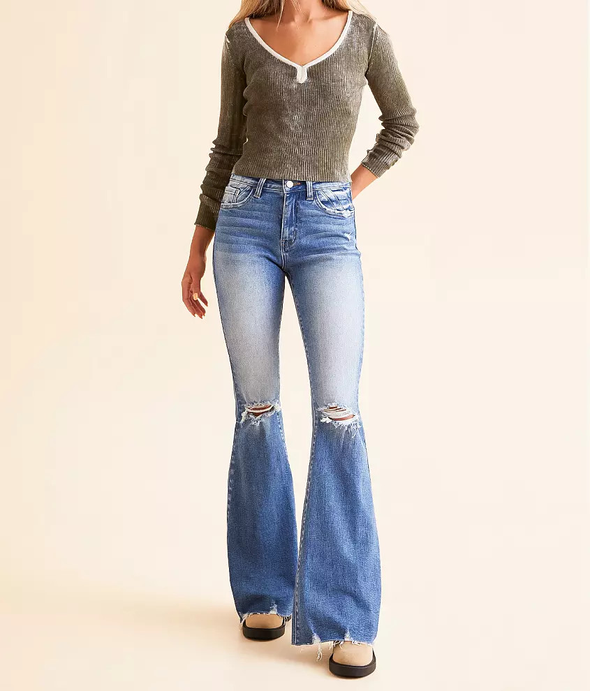 High Rise Flare Stretch Jean | Buckle