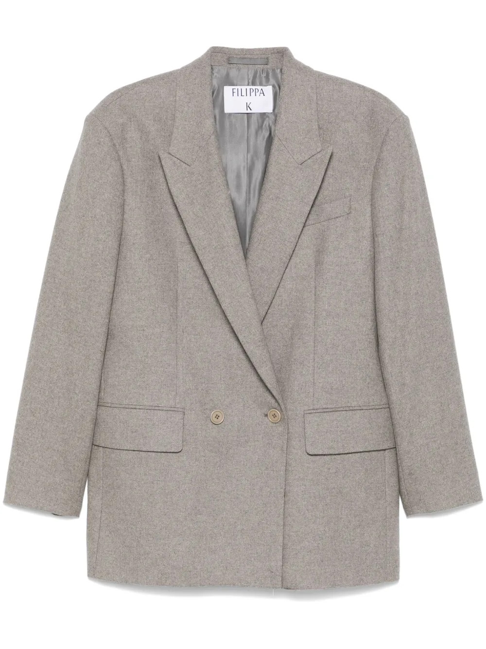 Filippa K double-breasted Flannel Blazer | Grey | FARFETCH UK | Farfetch Global