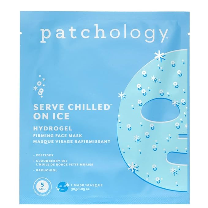 Patchology Iced Cooling and Firming Hydrogel Masks with Peptides, Cloudberry Oil and Bakuchiol. F... | Amazon (US)