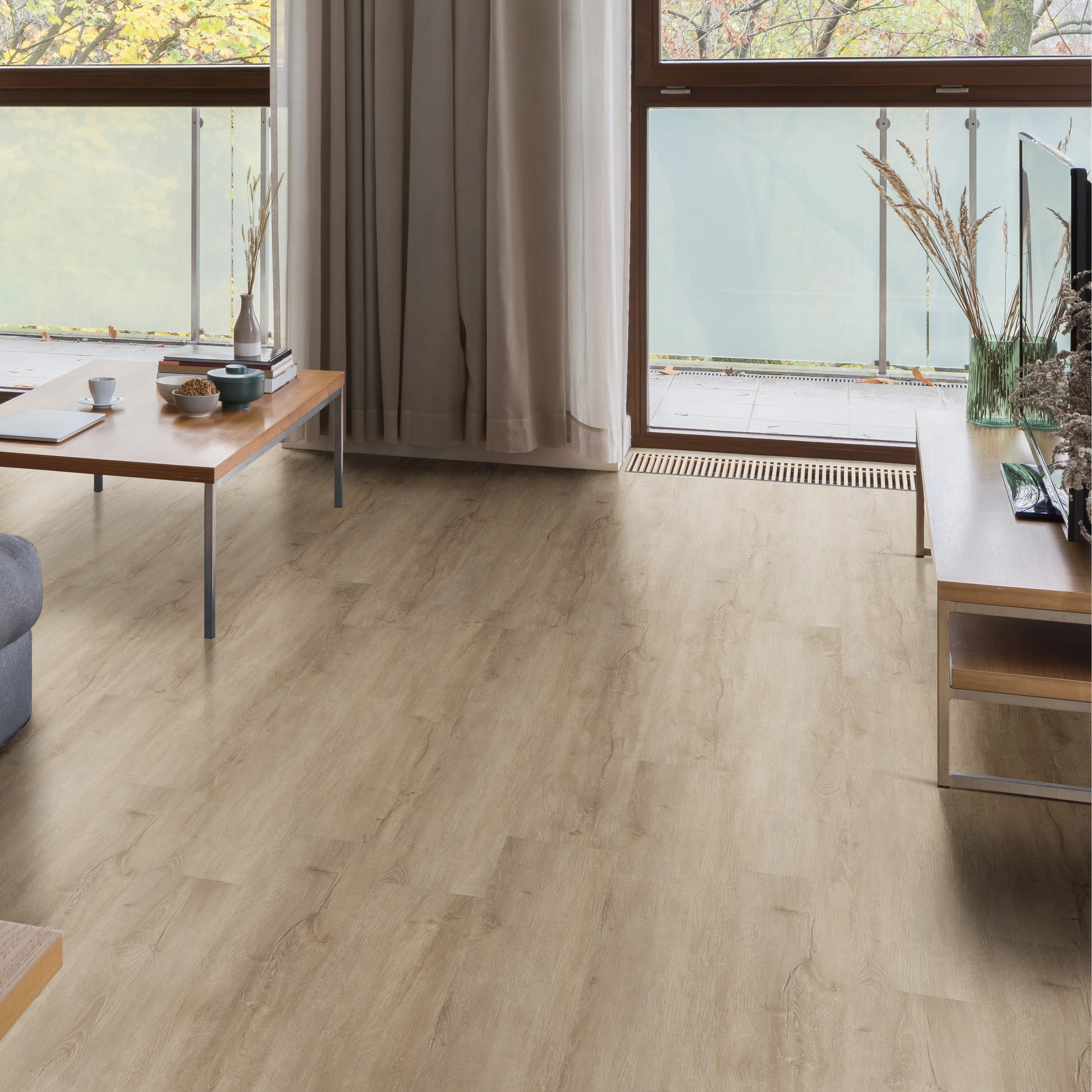 Parkland 7 in. x 48 in. 5mm Waterproof Rigid Core Luxury Vinyl Plank Flooring | Wayfair North America