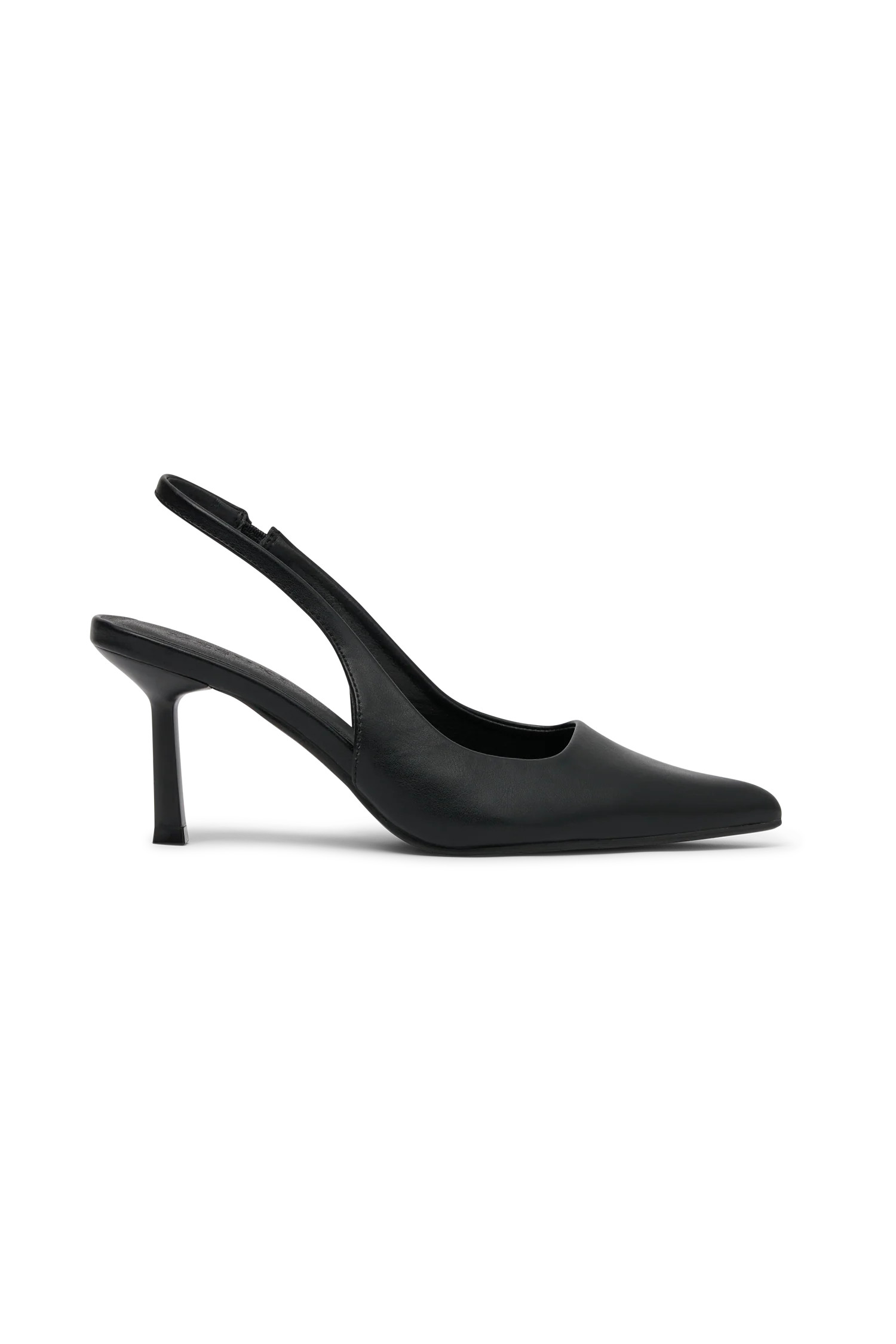 Dasha Sling Back Heels - Black | MESHKI US