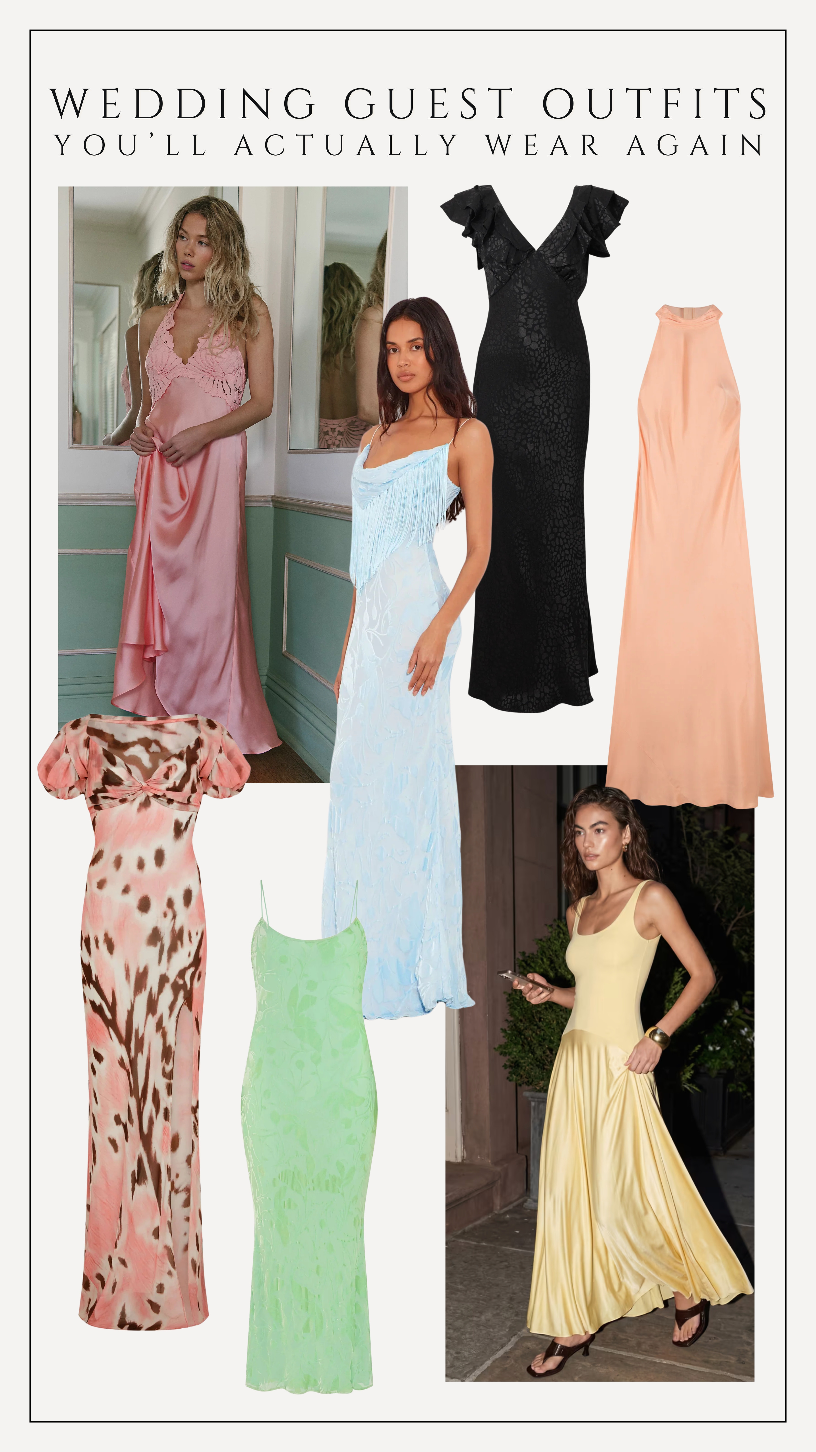 Wedding guest dresses you'll actually wear again 🩵

wedding guest, wedding guest dress, wedding guest outfit, spring dress, floral dress, maxi dress, midi dress, satin dress, lace dress, summer dress, date night, holiday dress, party wear 

 #LTKwedding #LTKpartywear #LTKdresses