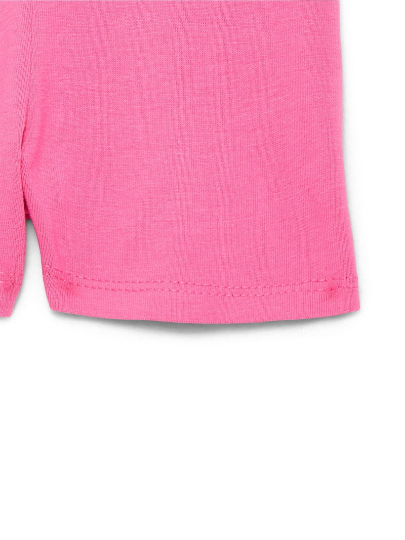 Wonder Nation Baby Girl Bike Shorts, Sizes 0-24 Months | Walmart (US)