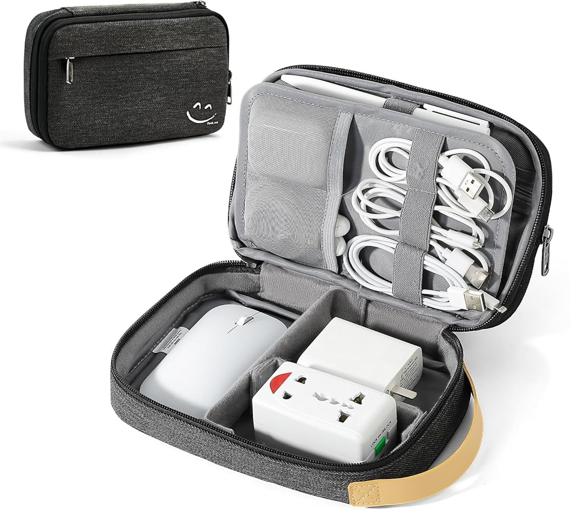 Travelkin Travel Electronic Cord Organizer Travel Case, Travel Cable Organizer Bag For Charger, P... | Amazon (US)
