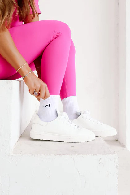TWT® 3/4 Crew White Everyday Sock | The Willow Tree