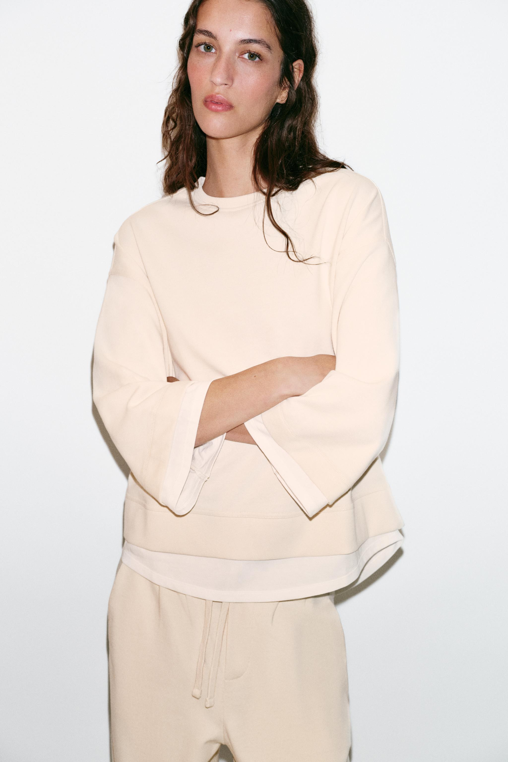 COMBINATION LONG SLEEVE SWEATSHIRT | Zara US