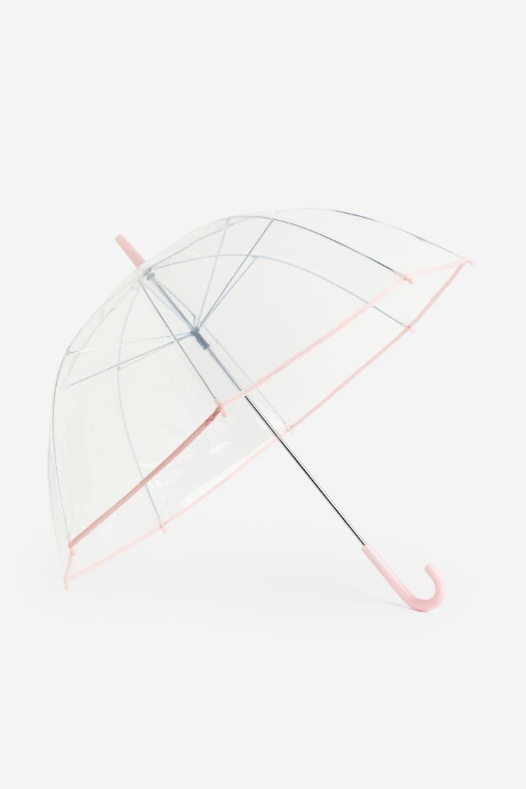Transparent Umbrella - Transparent/light pink - Ladies | H&M US | H&M (US + CA)
