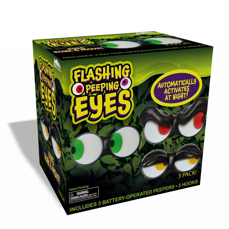 SYNCFUN 3 Packs Halloween Animated Flashing Peeping Eyes Lights Decorations,Outdoor Halloween Lig... | Walmart (US)