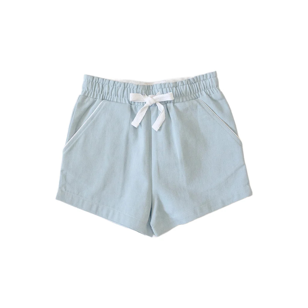 Boys Shorty Shorts - Light Blue (Pre-order) | Eyelet & Ivy