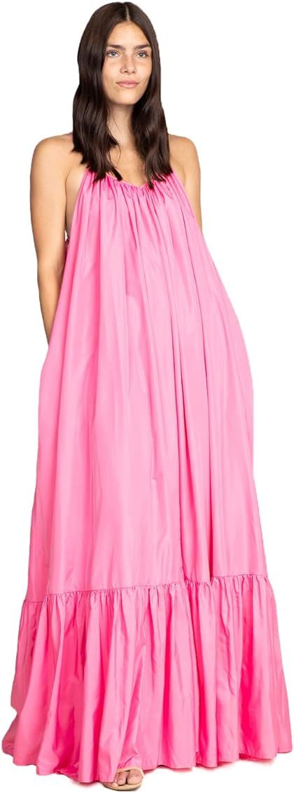 Tov Elegance A-Line Spaghetti Strap Flowy Maxi Rideau Dress | Amazon (US)