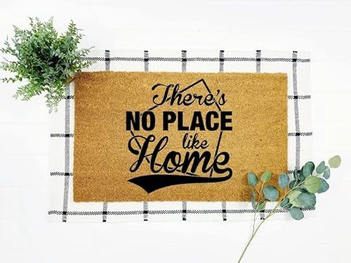 Nndrtyycd Housewarming New Home Gift There's No Place Like Home Indoor Entrance Funny Rug Mat for Home Decor Bathroom 18x30 inch | Amazon (US)