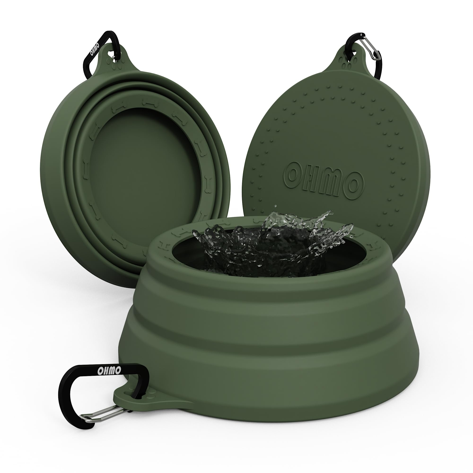 OHMO Spill Proof Collapsible Dog Water Bowl 24oz for Cars, No Splash Portable Bowls for Dog Trave... | Amazon (US)