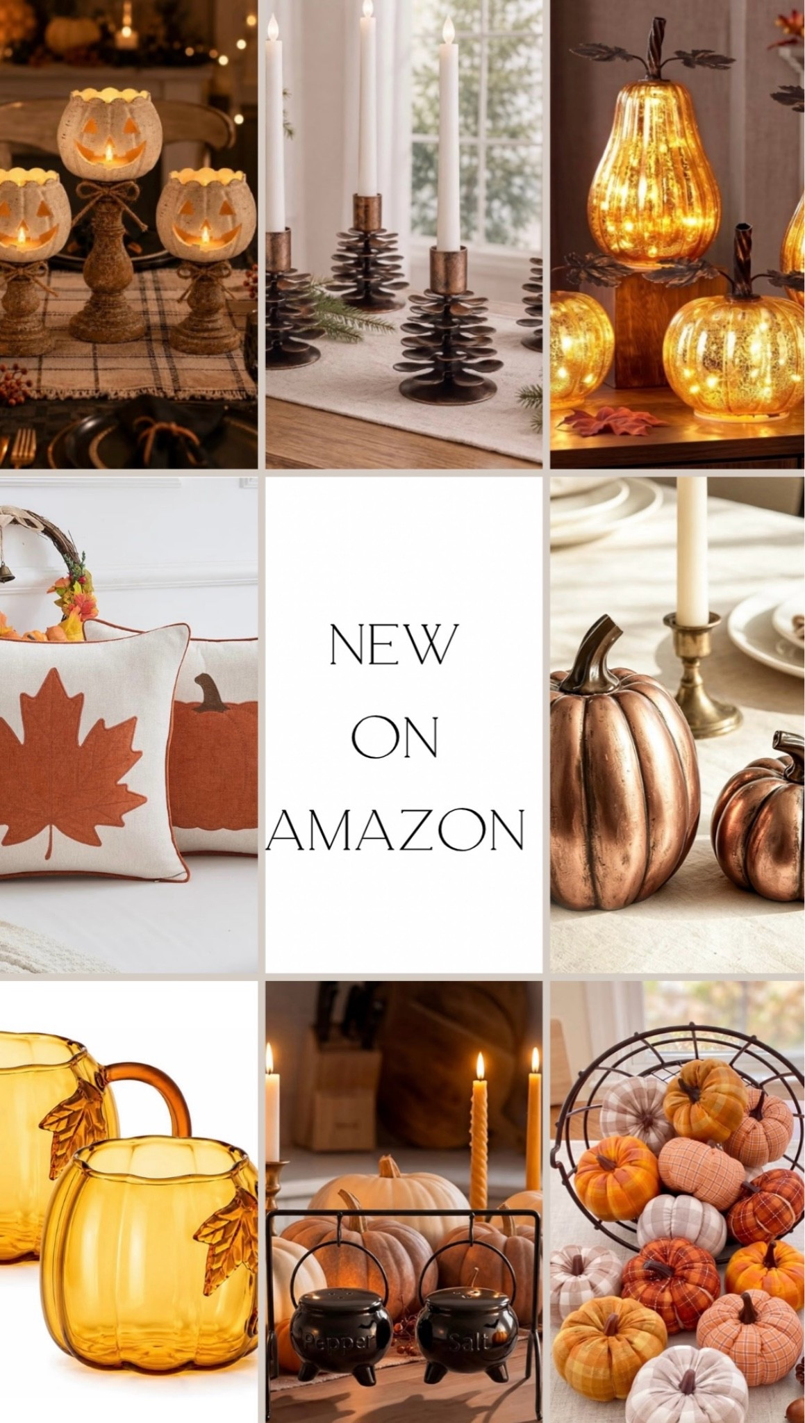 New on Amazon
Halloween and Fall
Mugs
Pumpkins
Candle holder

#LTKHome