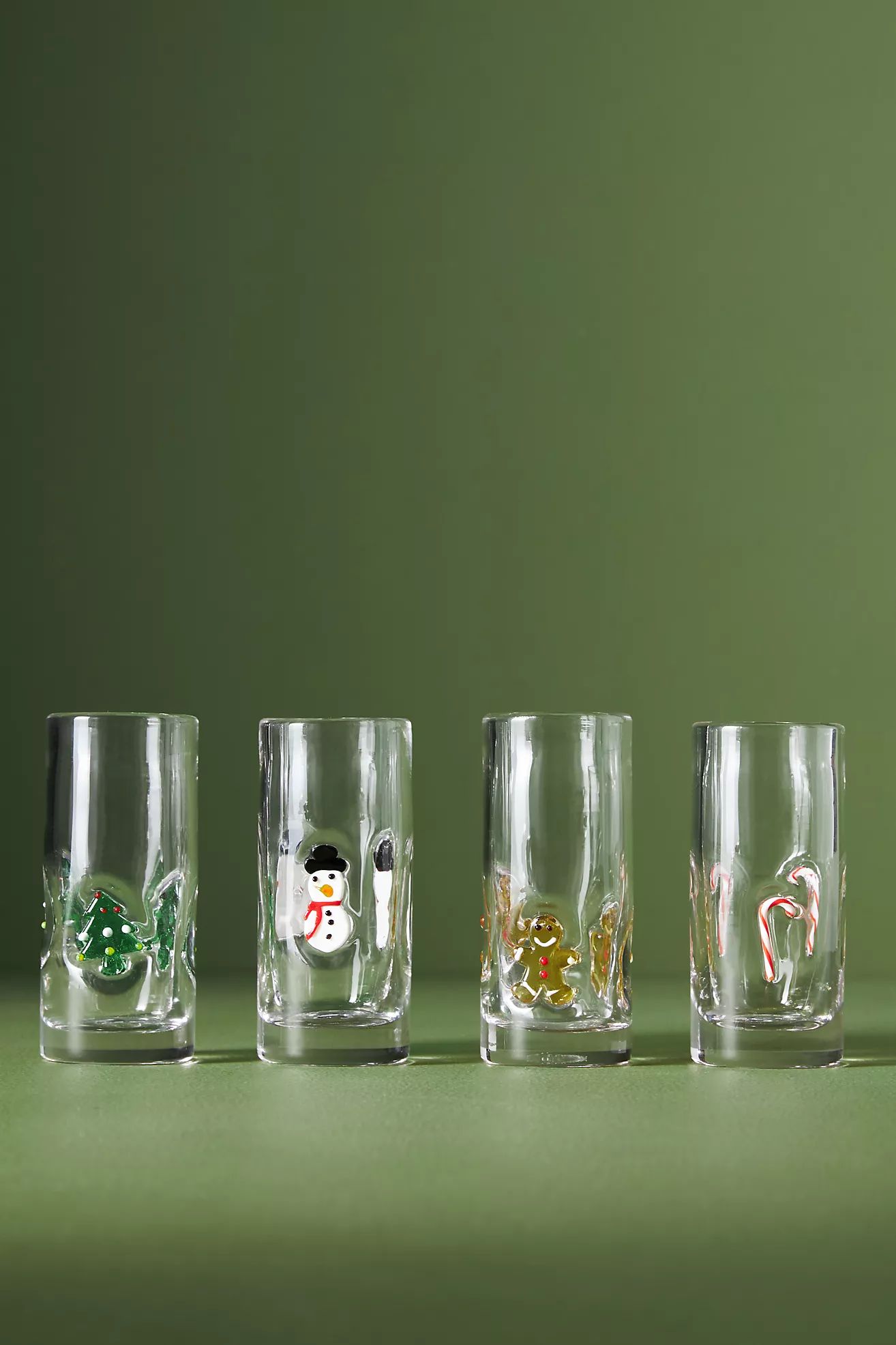 Festive Icon Shot Glasses, Set of 4 | Anthropologie (US)