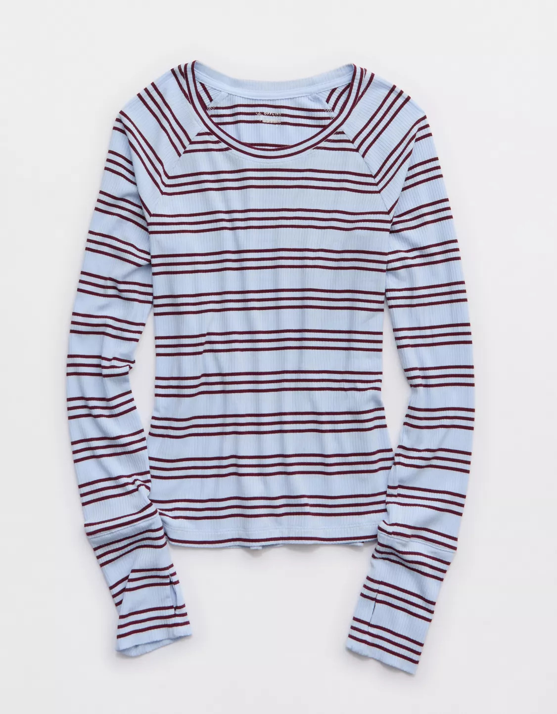 OFFLINE By Aerie Thumbs Up Fitted Ribbed T-Shirt | Aerie