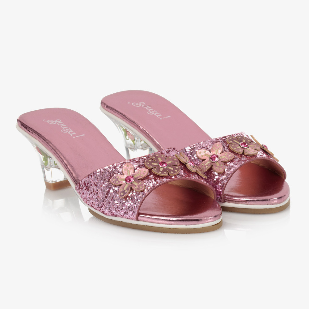 Souza Girls Pink Heeled Shoes | Childrensalon