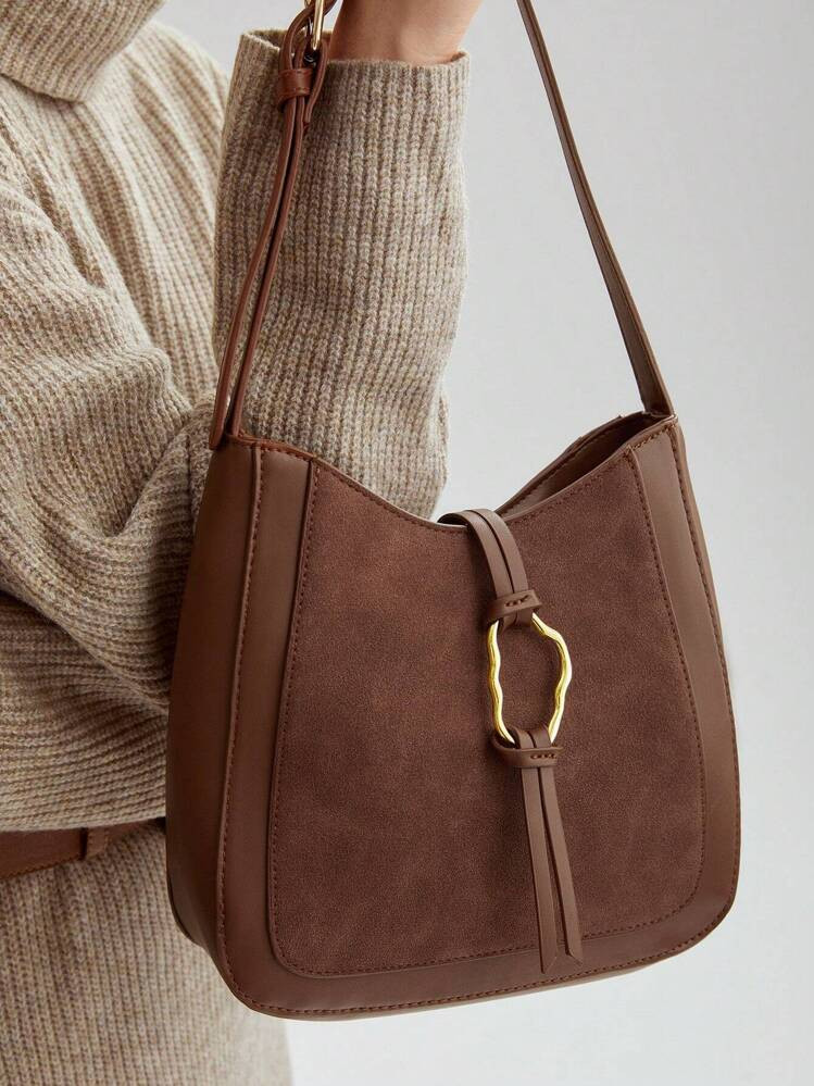 MOTF PREMIUM ASYMMETRISCHE METALEN RING COMMUTE SCHOUDERTAS VOOR DAMES | SHEIN