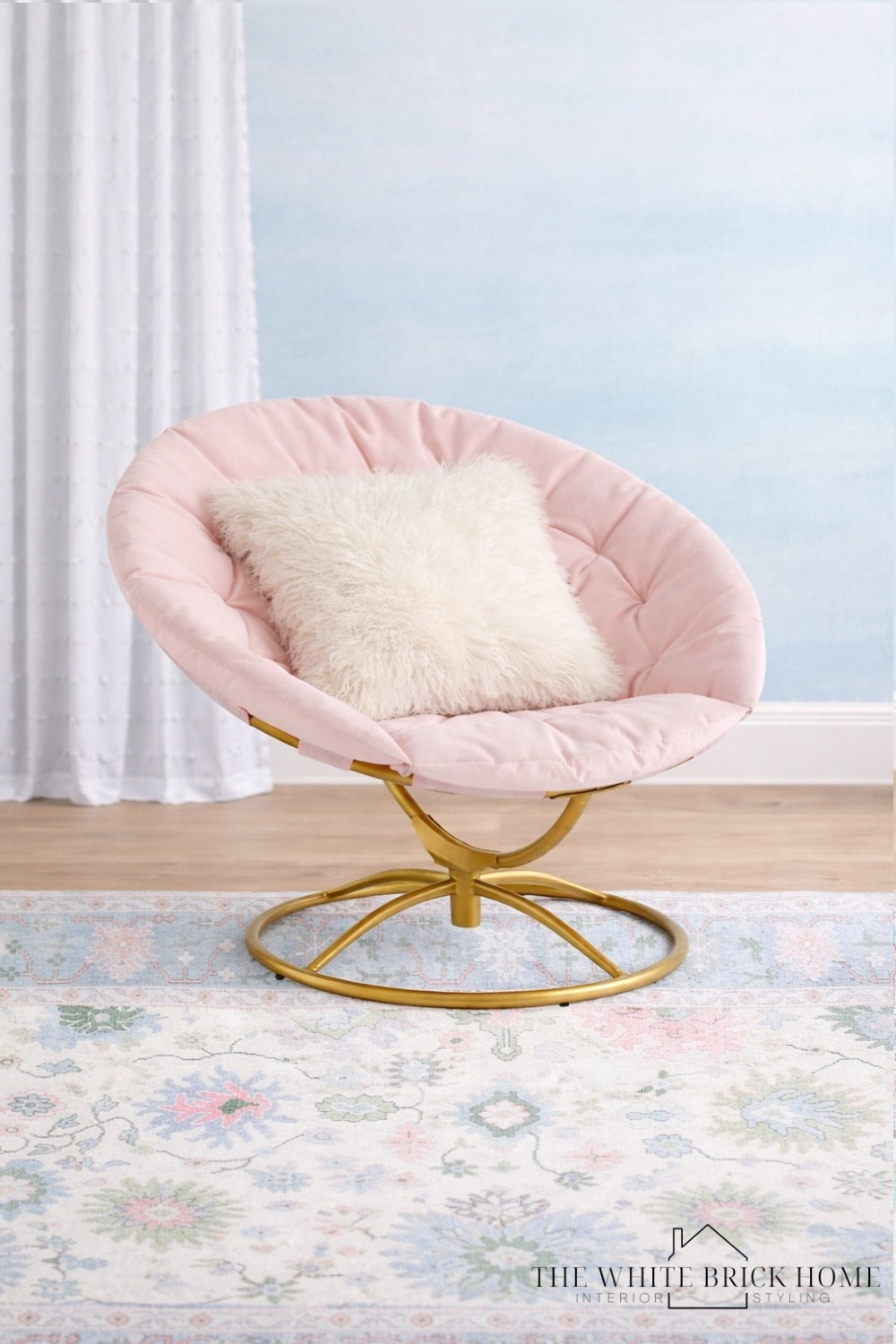 Soft blush seating, a hint of gold, and dreamy pastels - this cozy corner is the perfect mix of playful charm and polished style. 
🖤🖤
Bed, bedroom, girls room, girls bedroom, teen bedroom, girls room decor, girls room ideas, girls room finds, kids room, kids bedroom, girls room chair, girls room hang out chair, girls room decor ideas, girls room finds, girls room rug, girls room pink, girls room blue, teen bedroom, teen room. Teen bedroom design, pottery barn, pottery barn teen, target 


#LTKKids #LTKSaleAlert #LTKHome