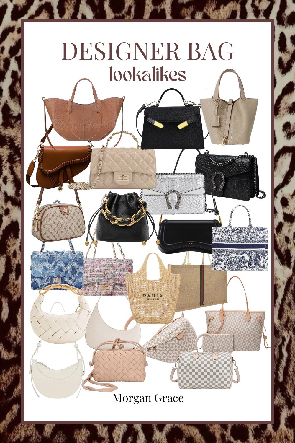 Designer Bag Lookalikes

Amazon designer inspired purse, Amazon designer purse dupe, Amazon designer dupe, Amazon designer lookalike, summer purse, fall purse, brown purse, silver purse, black purse, colorful purse, white purse, Louis Vuitton dupe, Gucci dupe, Prada dupe, Hermes dupe, Birkin dupe, designer purse, Amazon purse, affordable high quality purse, saddle bag dupe, Amazon Louis Vuitton dupe, Amazon Prada dupe, Amazon Hermes dupe, Amazon dupes, Amazon designer bag dupe, Morgan Grace

#LTKItBag #LTKFindsUnder100 #LTKSeasonal
