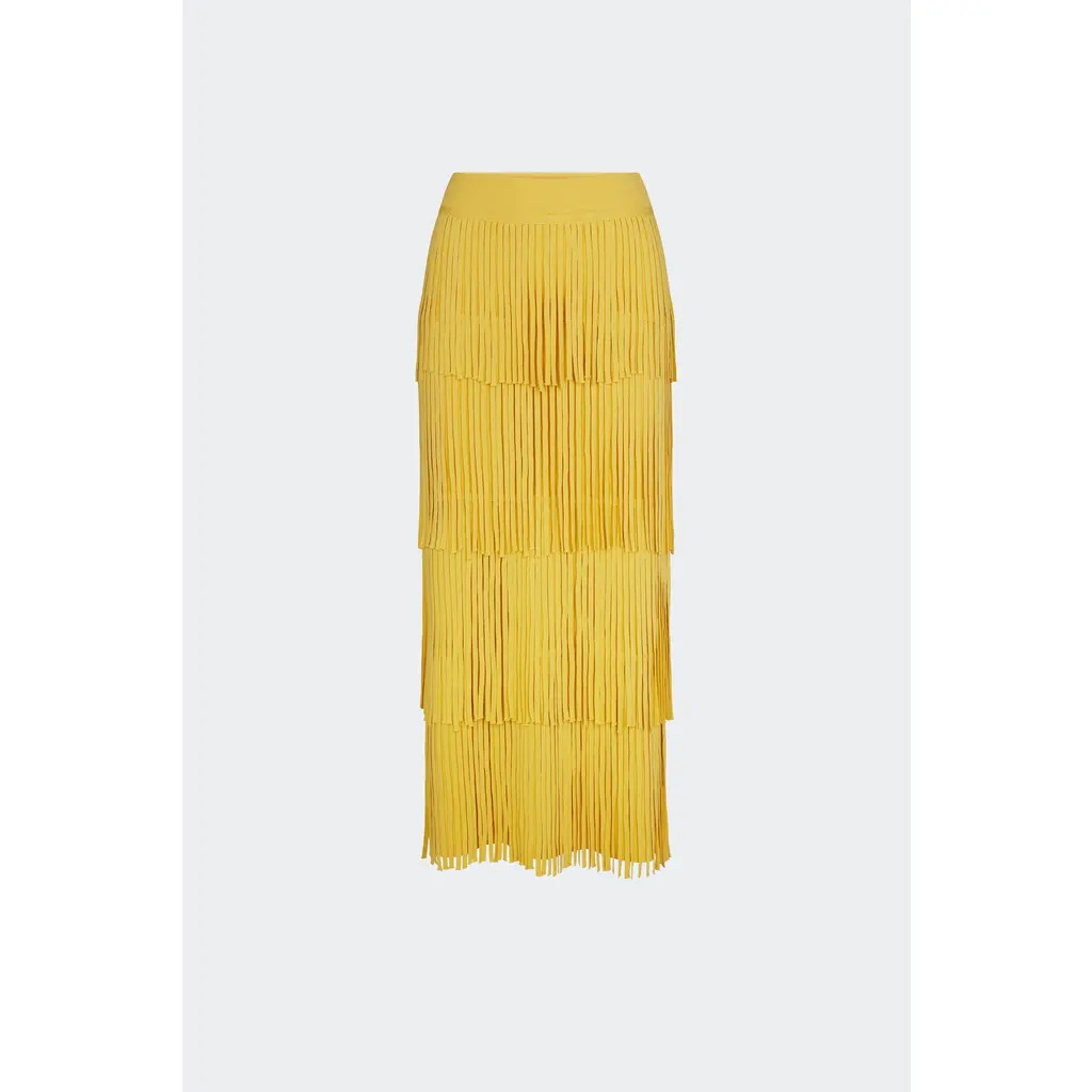 SIMONMILLER Za Za Knit Fringe Skirt in Butter at Nordstrom, Size Small | Nordstrom