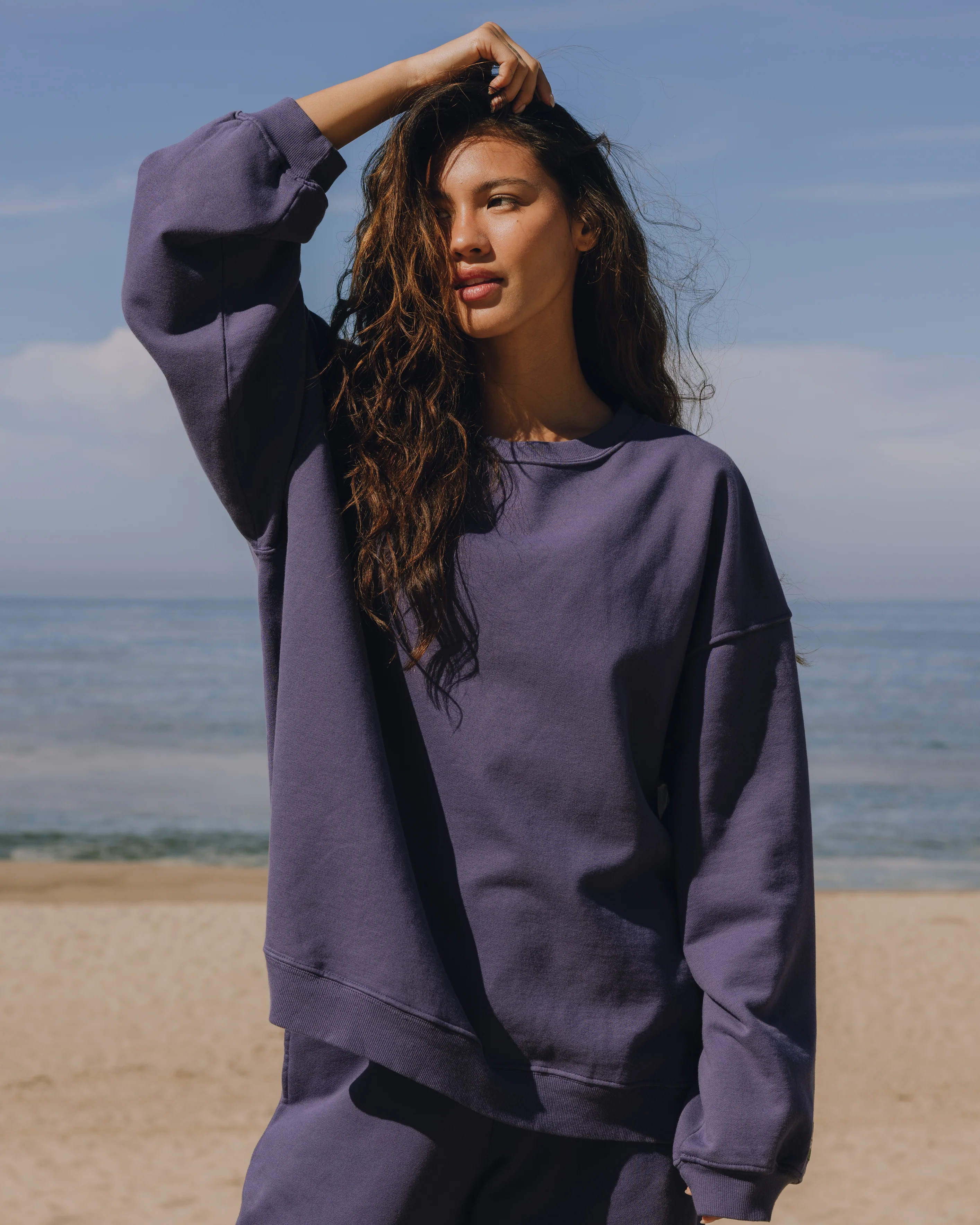 Unisex Oversized Crew - Navy | Daily Drills LLC
