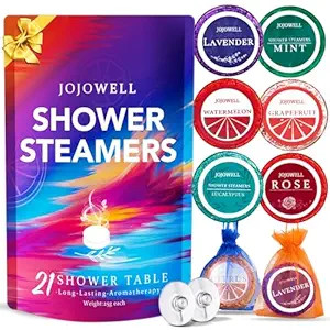 Shower Steamers Aromatherapy - 21Pcs Shower Bombs Birthday Gifts for Women Essential Oil, Nasal R... | Amazon (US)