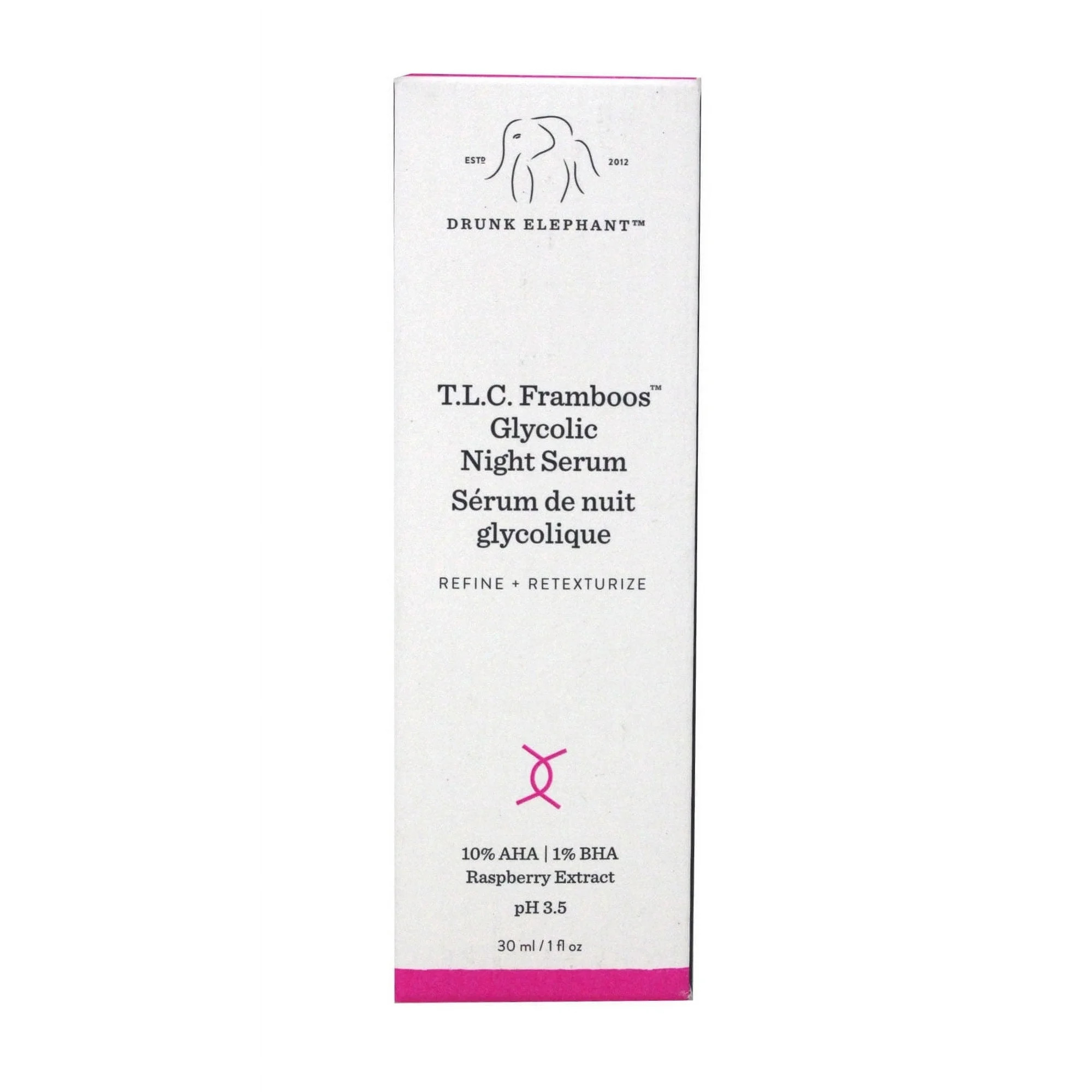 Drunk Elephant T.L.C. Framboos Glycolic Night Serum 1 oz Serum | Walmart (US)