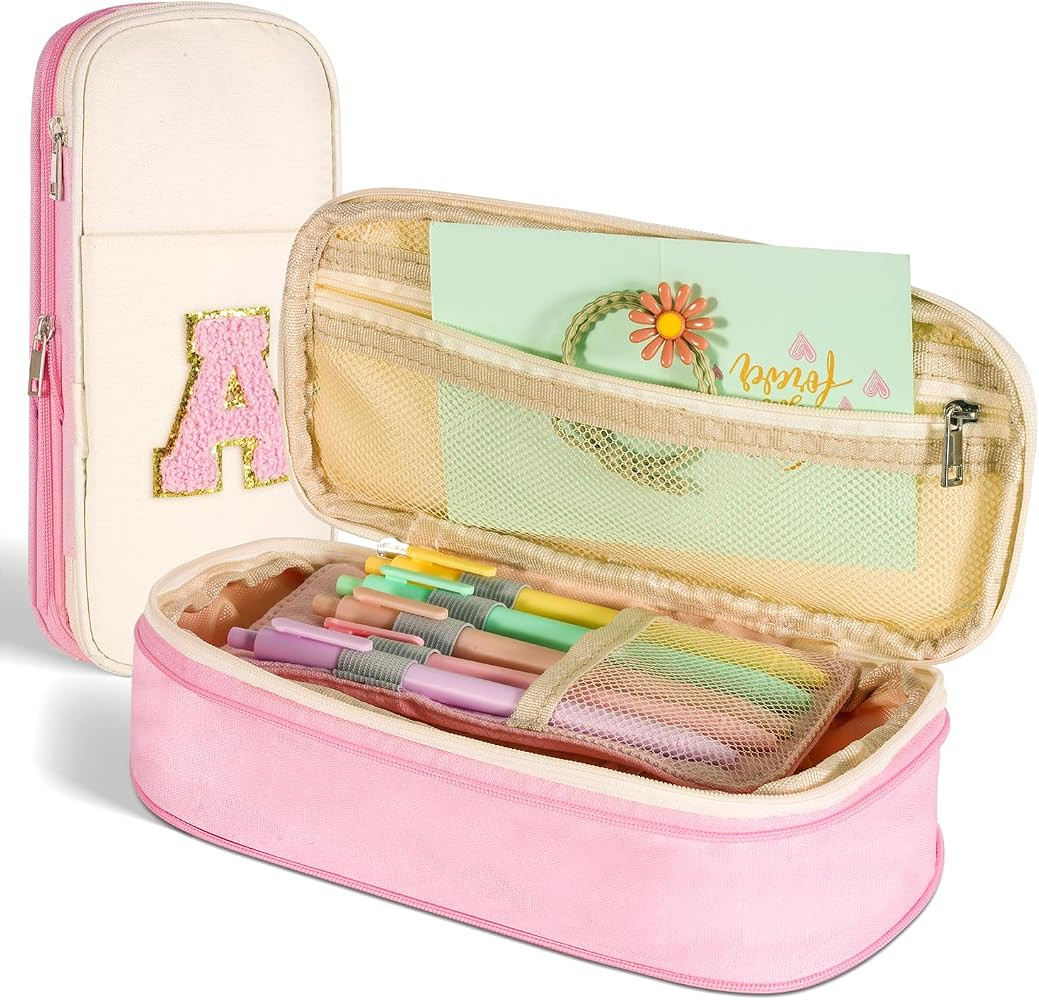 Pencil Case,Personalized Pencil Pouch Cute Aesthetic College School Supplies,Large Storage High C... | Amazon (US)