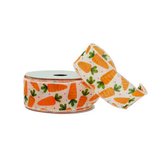 1.5" x 30ft. Carrots Wired Ribbon by Celebrate It® Easter | Michaels Stores