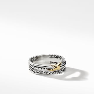 X Crossover Ring with 18K Gold | David Yurman