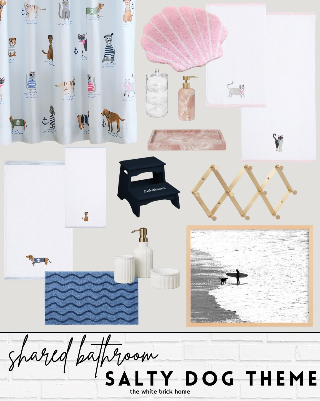 A fun theme for a kids bathroom - there are a lot of cute pink or blue towels, so this is a perfect theme for a shared bathroom!

Kids, kids bathroom, kids bathroom accessories, bathroom, bathroom accessories, bathroom decor, shower curtain, bath mat, bathroom design, wall art, kids bath wall art, kids bath mat, girls bathroom, boys bathroom, kids room, kids bedroom, kids towels, kids bathroom towels, kids bathroom ideas, kids bathroom theme, kids bathroom decor, target bathroom, Amazon, pottery barn kids, pottery barn kids bathroom, girls room, boys room 

#LTKFamily #LTKHome #LTKKids