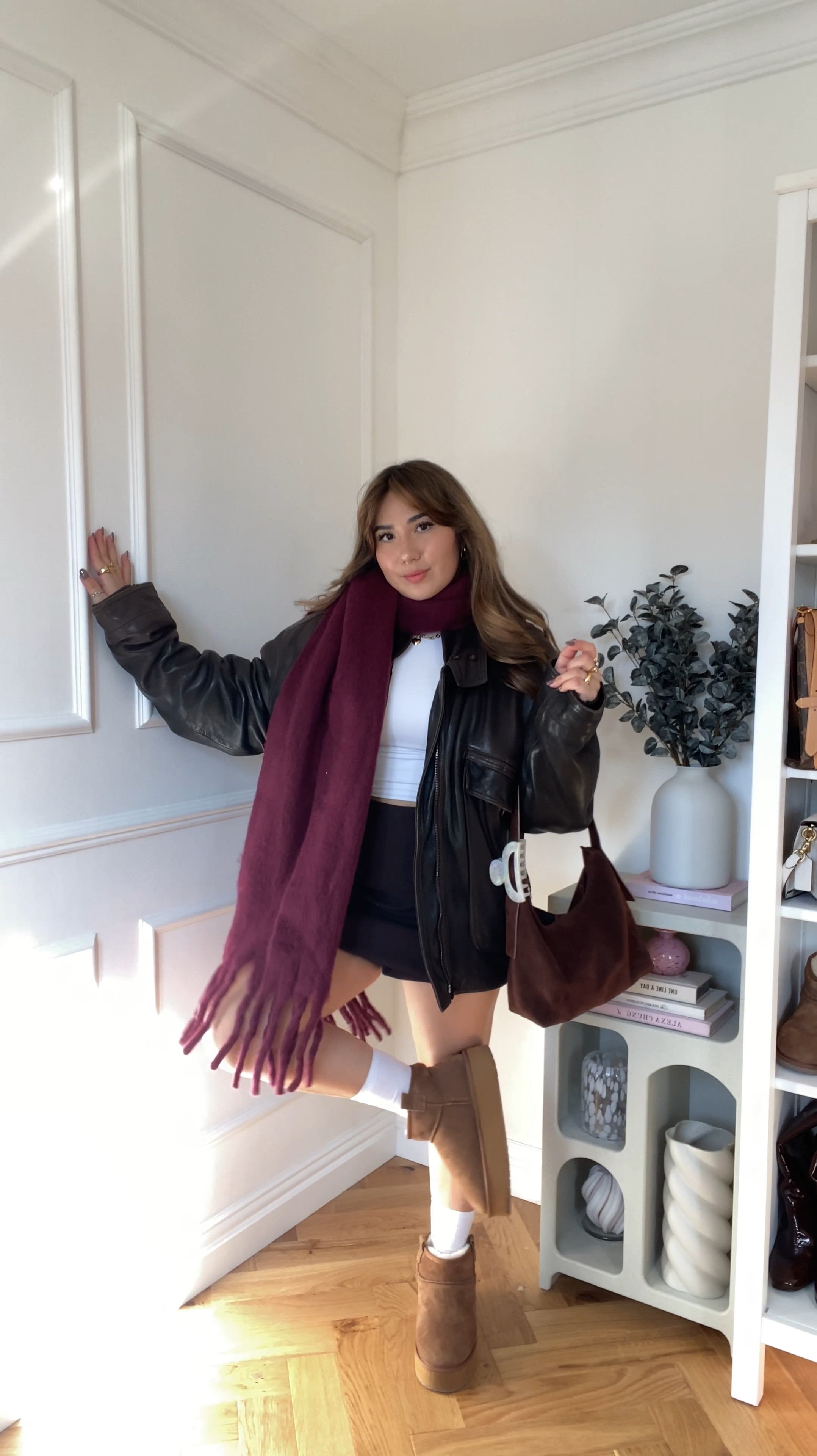 burgundy and suede for autumn 🧣🫶🏼💋

#LTKautumn #LTKstyletip #LTKeurope