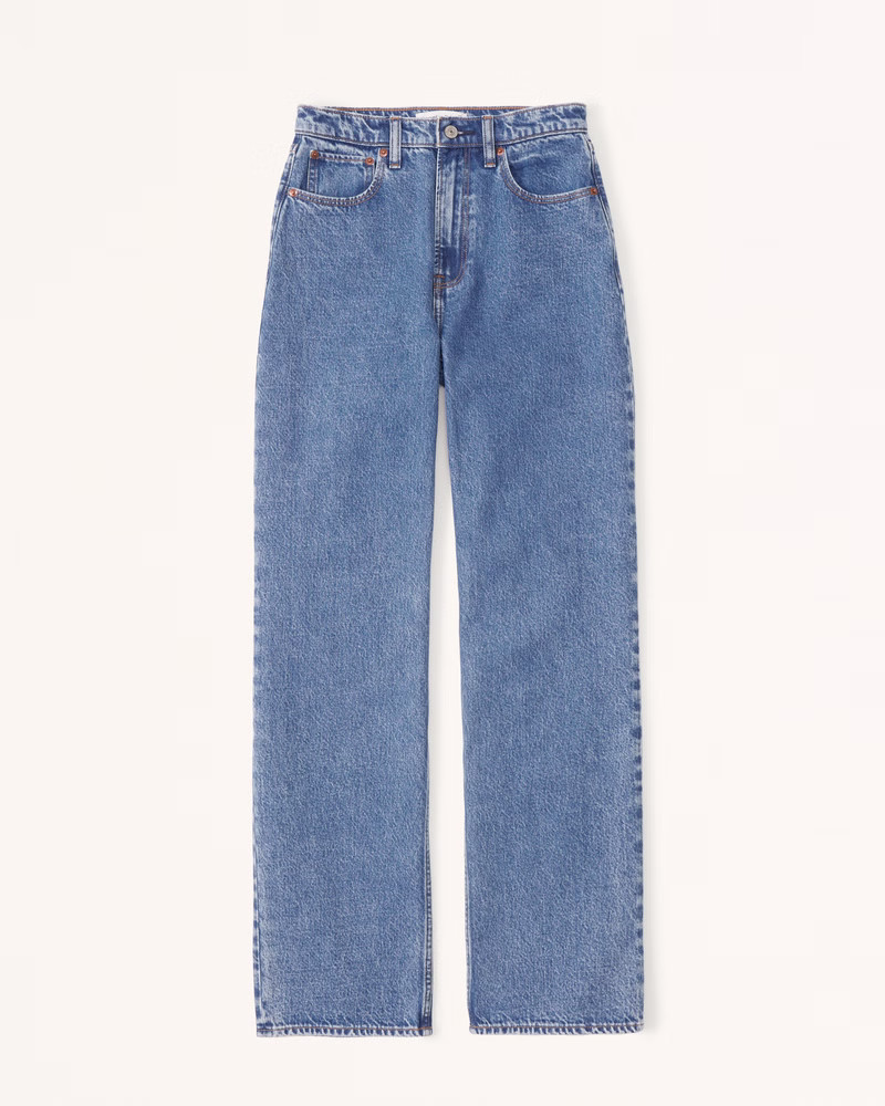 Women's High Rise Loose Jean | Women's Bottoms | Abercrombie.com | Abercrombie & Fitch (US)