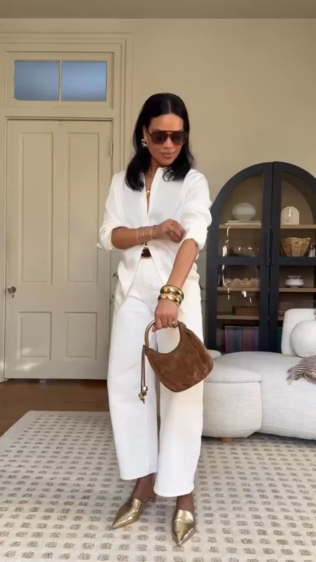 All white for spring and summer! Today is the last day of the Madewell LTK sale! Copy the code that pops up when you shop this post! 

Size up in silk blouse and barrel jeans! 5’4 wearing the shorter length.

#LTKxMadewell #LTKSaleAlert #LTKOver40