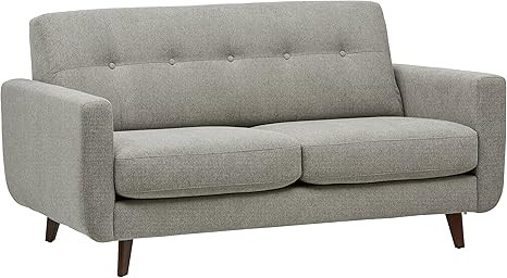 Amazon Brand – Rivet Sloane Mid-Century Modern Sofa Couch, 79.9"W, Pebble Grey | Amazon (US)