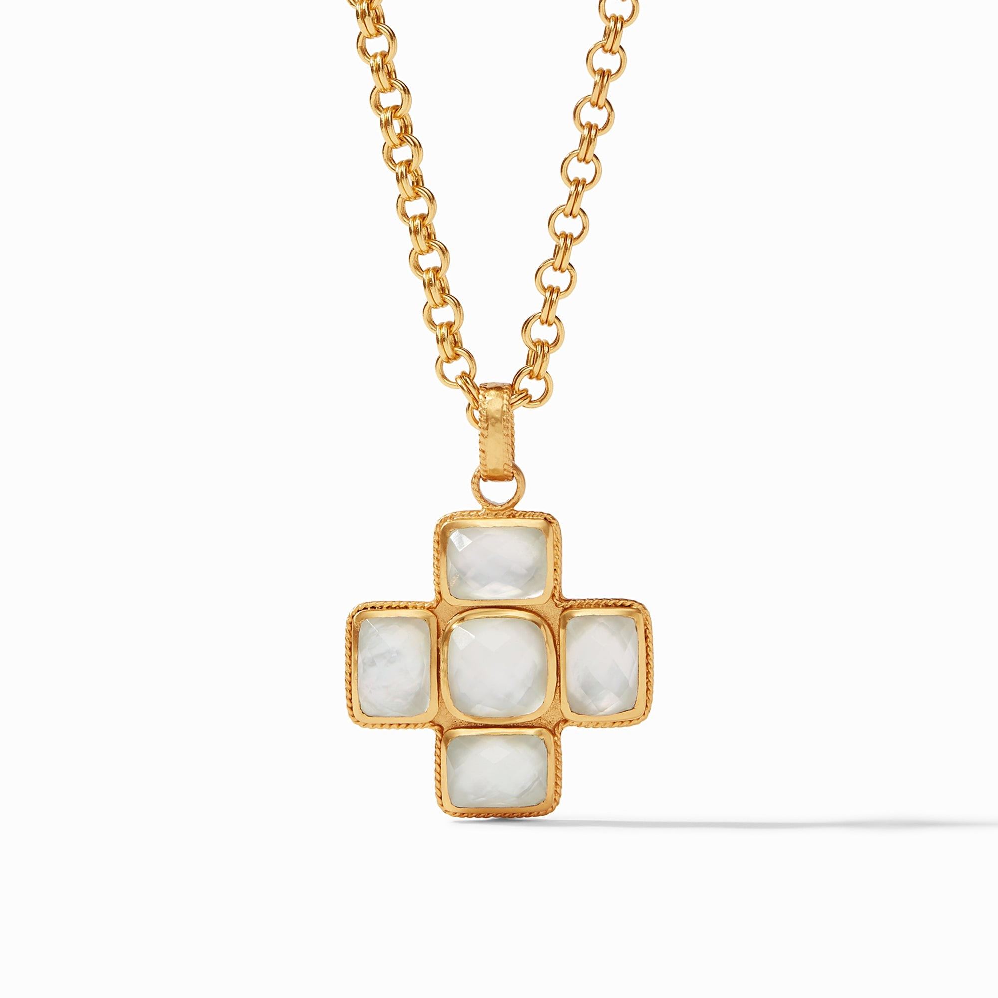 Savoy Large Gold Gemstones Pendant | Julie Vos | Julie Vos