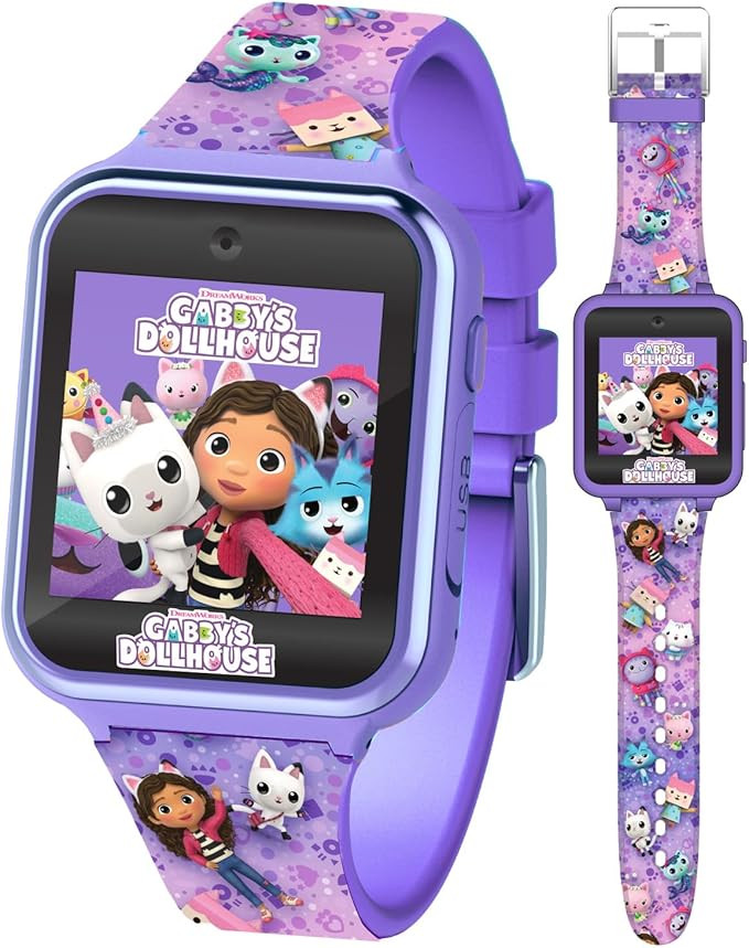 Accutime Kids Gabby's Doll House Purple Educational Touchscreen Smart Watch Toy for Girls, Boys, ... | Amazon (US)
